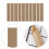 100Pcs Engångs Kraftpapperspåsar För Chopsticks Vattentät Bestickspåse 11