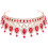 1Pièces Couronne Rouge Cristal Élégante Pour Mariage 8