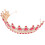 1Pièces Couronne Rouge Cristal Élégante Pour Mariage 11