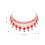 1Pièces Couronne Rouge Cristal Élégante Pour Mariage 2