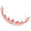 1Pièces Couronne Rouge Cristal Élégante Pour Mariage 7