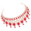 1Pièces Couronne Rouge Cristal Élégante Pour Mariage 10