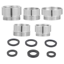 5Pièces Adaptateurs Robinet Aérateur Cuivre Argenté Durable Facile