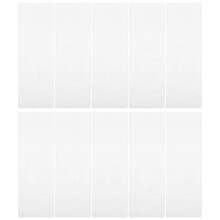 10Pcs Lightweight White PVC Bookmark Display Sleeves for Book Lovers