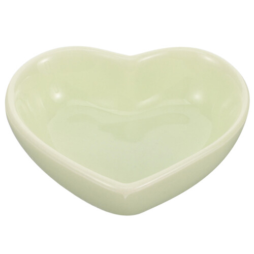 heart shaped ceramic hamster bowl for rats and small pets 1