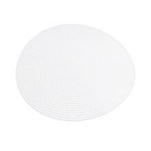 10Pcs Tvättsömsplattor I Plast, 3D Broderinät, Vit, 20Cm