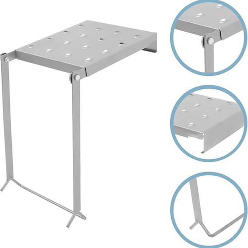 150kg Folding Ladder Stair Step Work Bench Standing Platform Ladder Work Shelf 1