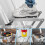 150kg Folding Ladder Stair Step Work Bench Standing Platform Ladder Work Shelf 4