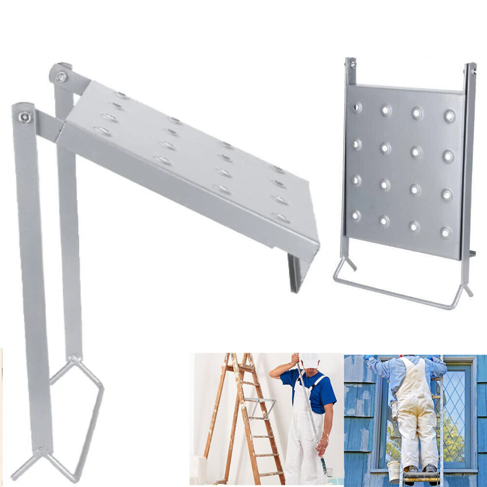 150Kg Folding Ladder Stair Step Work Bench Standing Platform Ladder Work Shelf 771700660619