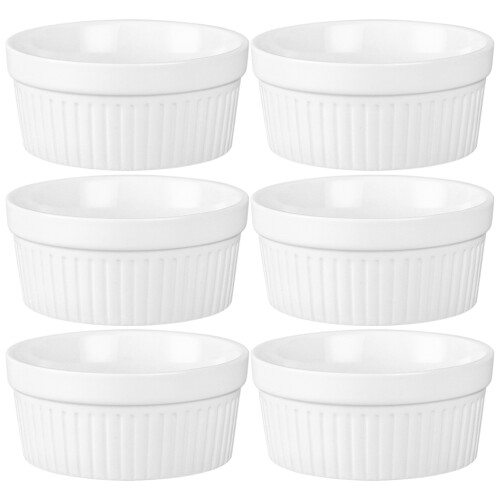 6Pcs Praktiska Keramiska Dessertkoppar Puddingtillbehör