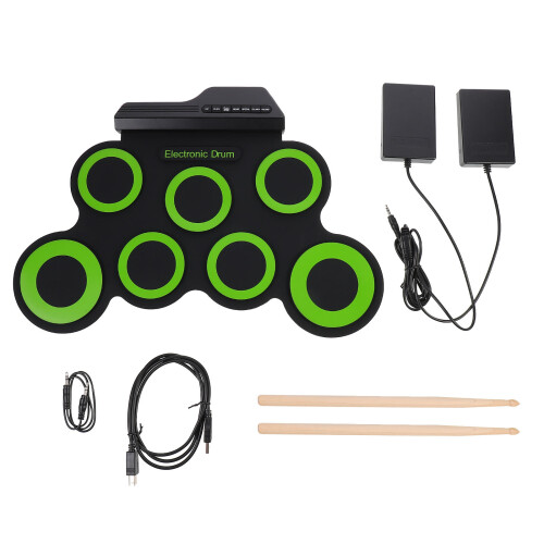 1 Set Trumset, Bärbar USB Elektronisk Handtrum För Barn 2