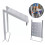 150kg Folding Ladder Stair Step Work Bench Standing Platform Ladder Work Shelf 7