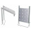 150kg Folding Ladder Stair Step Work Bench Standing Platform Ladder Work Shelf 9