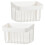 2Pcs Self Adhesive Bathroom Shower Organizer White Wall-Mounted Rack 10