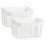 2Pcs Self Adhesive Bathroom Shower Organizer White Wall-Mounted Rack 8