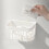 2Pcs Self Adhesive Bathroom Shower Organizer White Wall-Mounted Rack 2
