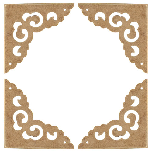 4Pcs Träsmygar Kinesisk Lådhörnsskydd