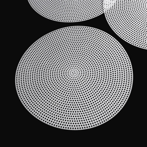10Pcs Korsstygn Plastnätplatta 3D Bottenfodral 20 Cm 2