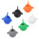 6Pièces Repères De Verre Silicone Premium Multicolores Pour Soirée 7