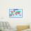 1 Set Geografi Länder Karta Affisch Hemlärande 4