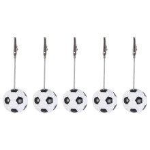 5Pcs Fina Bollformade Klämmar För Sportmodellering Foto Pappersklämmar