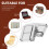 Unbranded  10 Pcs Wood Boxes Buckle Storage Hooks Suitcase Knob Silver 8