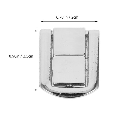Unbranded  10 Pcs Wood Boxes Buckle Storage Hooks Suitcase Knob Silver 1