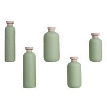 5Pcs Durable Multipurpose Lotion Sub Bottles Green Compact Travel Use