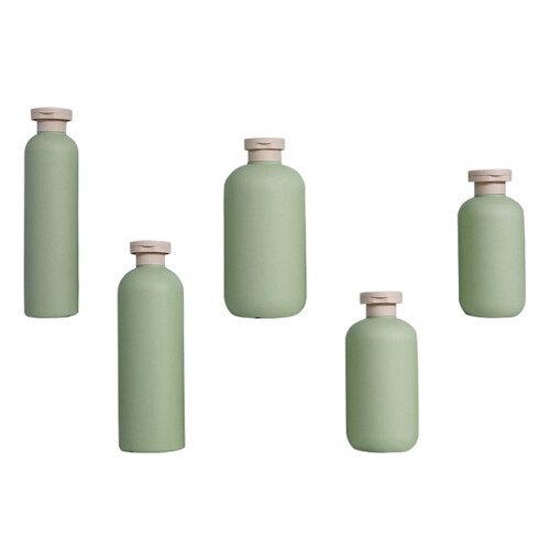 5Pcs Durable Multipurpose Lotion Sub Bottles Green Compact Travel Use