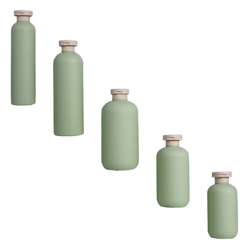 5Pcs Durable Multipurpose Lotion Sub Bottles Green Compact Travel Use 2