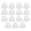 15Pcs Plantningsprotektor Transparent Trädgårdsskyddsdome 1