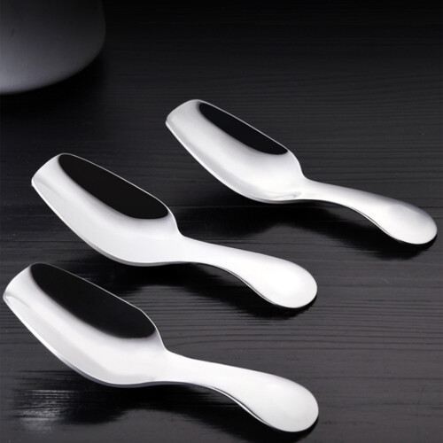 4Pcs Rostfritt Mini Teeliksel Med Kort Handtag För Barn 2