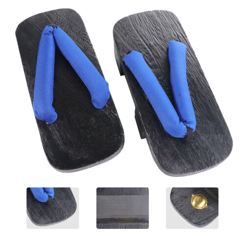 1 Par Clogs Flip-Flops Sommarskor Storlek 38 (Blå )