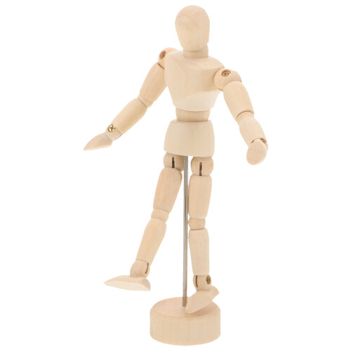 Träfigur Människa för Konstnärer Kolträng Leksak Present