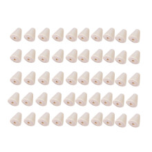 100Pcs Diy Wooden Beads Cone Shape For Handmade Jewelry Kids Crafts