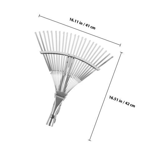 Leaf Rake, Jordströbräde, Stort Lövstek, Trädgårdsstek För 1