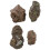 4Pcs Mikrolandskapsdekorationer I Simulerade Stenar 5