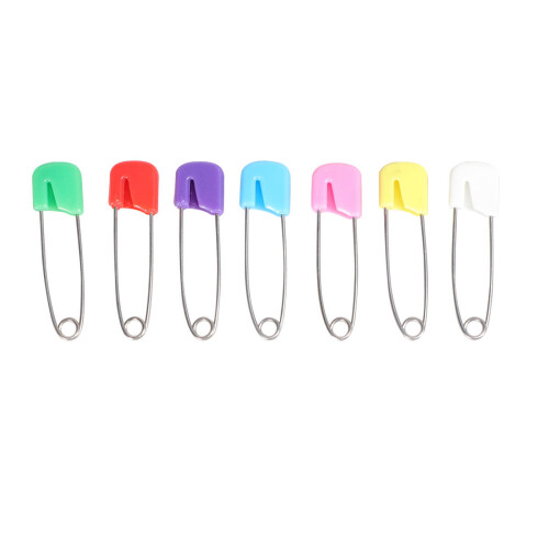 100Pcs Baby Säkerhetsfärgade Blöjklämmor Av S