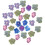 30Pièces Fleurs Sèches Embossées Pour Scrapbooking DIY 9