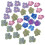 30Pièces Fleurs Sèches Embossées Pour Scrapbooking DIY 2