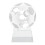 Kristallfotboll Fotplatta Transparent 9