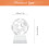 Kristallfotboll Fotplatta Transparent 2