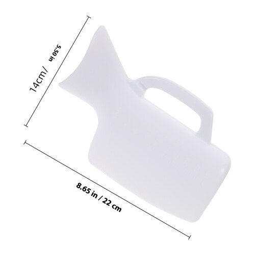 Women Urinal Kapacitet Plast Transparent 1