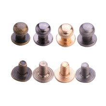72Pcs Diy Väsktillbehör Skruvnaglar Läderplåtar Tjocka Sidonaglar 8Mm 6-7Mm