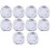 10Pcs Engångs Aluminiumflonsbrickor För Bbq 3