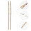 2St Bruids Haarstok Versiering Handgemaakt DIY Craft Decor 3