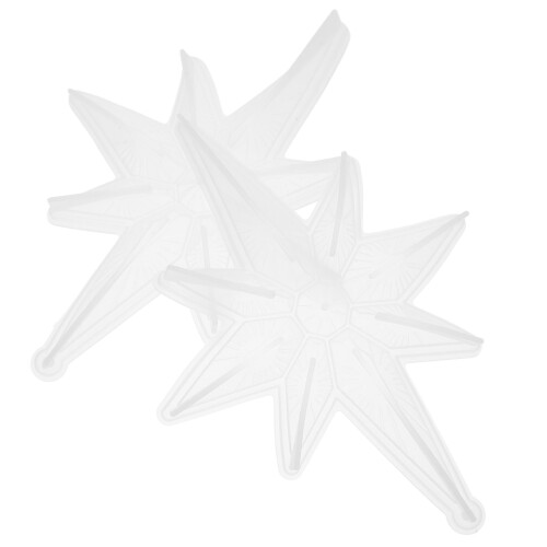 2Stk Silikonform Stern Mit Für DIY Weihnachtsbaum Anhänger 1