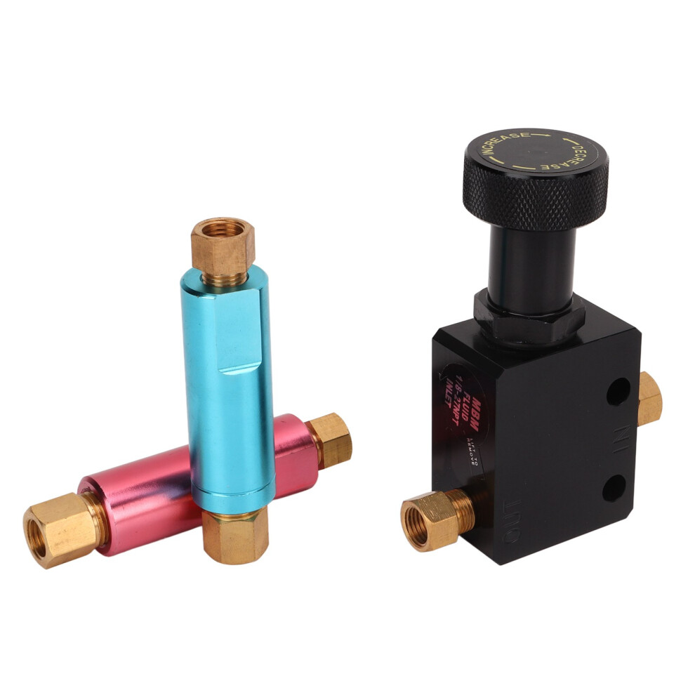 Adjustable Inline Brake Proportioning Valve Kit 2Lb 10Lb Residual Valve 8021356673825