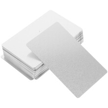 100Pcs Blank Metallkort Sublimerings Tjocka Visitkort Namnkort