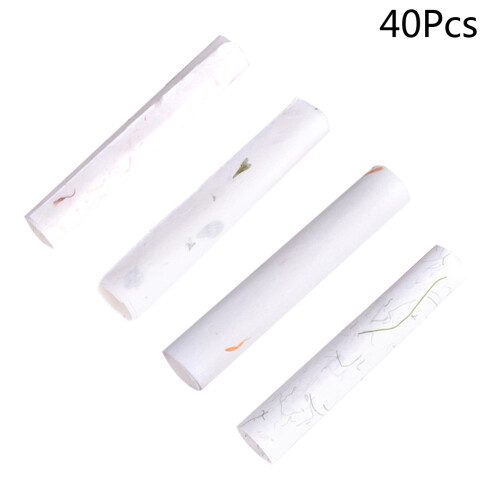 40Pcs Kinesisk Stil Antik Handgjort Risbladspapper Brevpapper 1